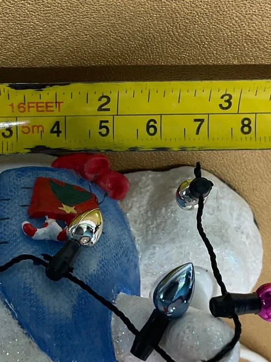 Snowman Night Light – Festive Holiday Decor – 3” Long Vintage - Picture 7 of 7